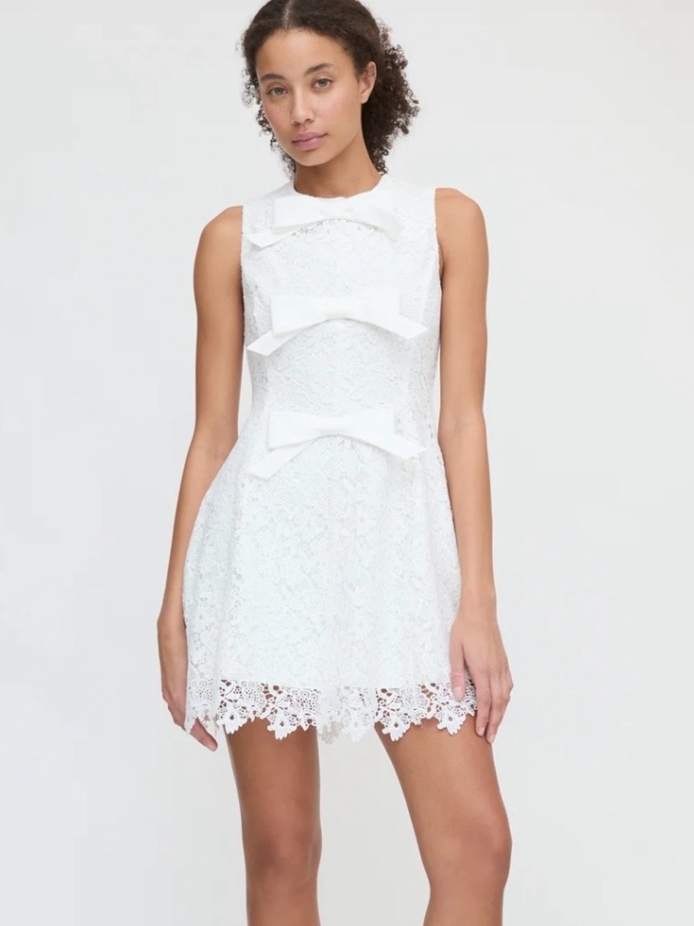 Hill House Blythe Bow Dress - White XS
